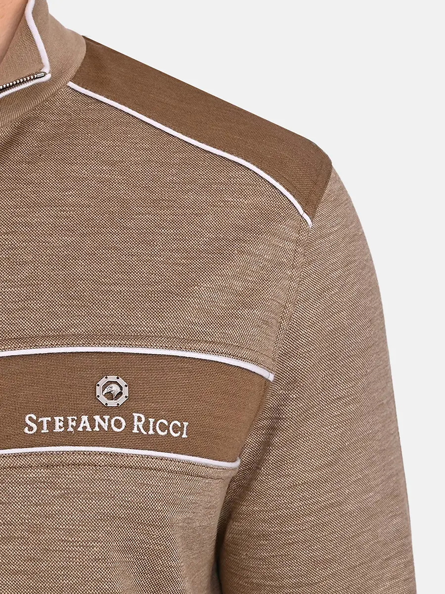 Олимпийка из шелка и льна