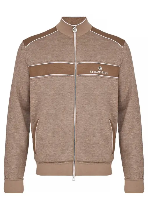 Олимпийка из шелка и льна STEFANO RICCI