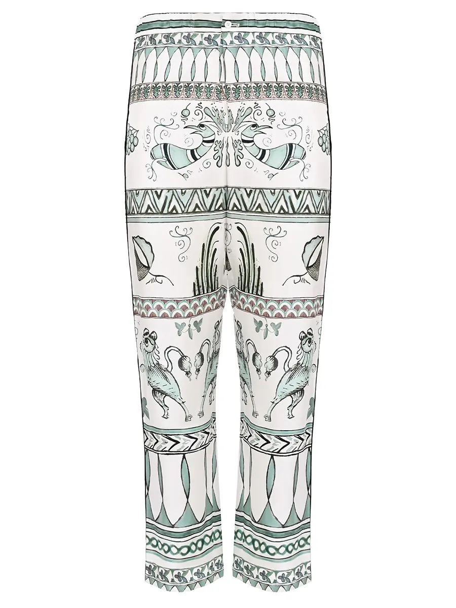 Брюки шелковые