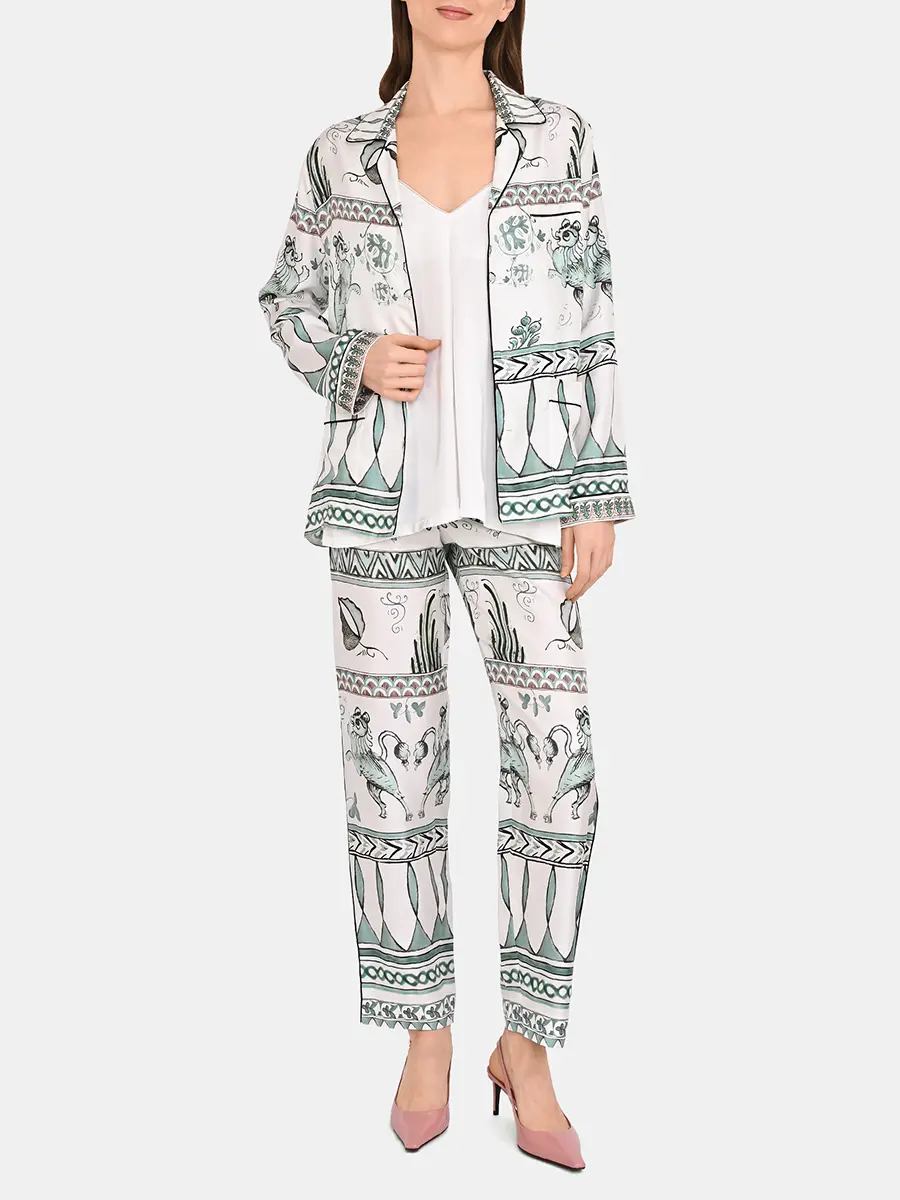 Брюки шелковые