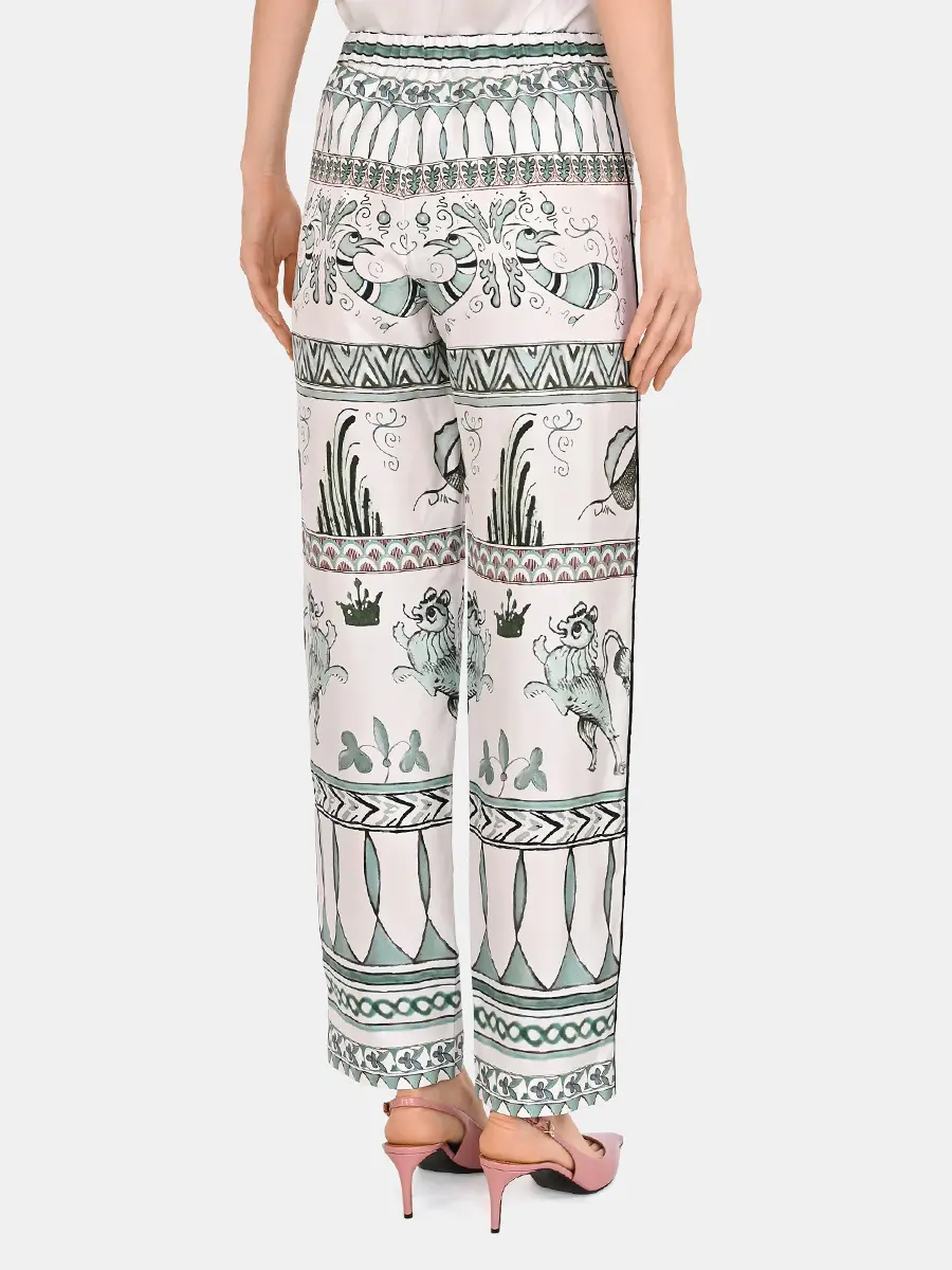 Брюки шелковые