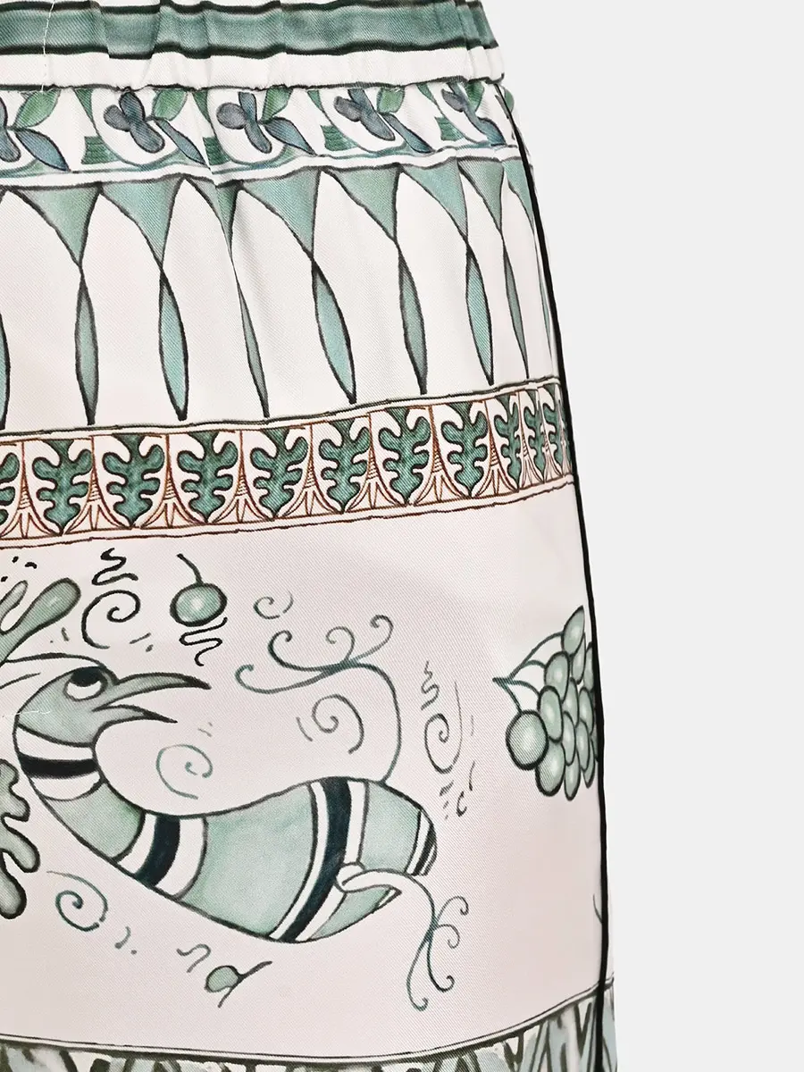 Брюки шелковые