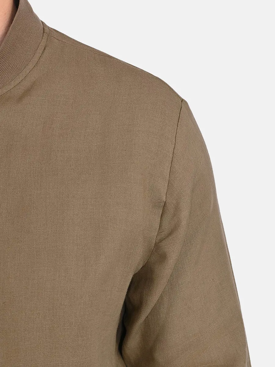 Бомбер льняной