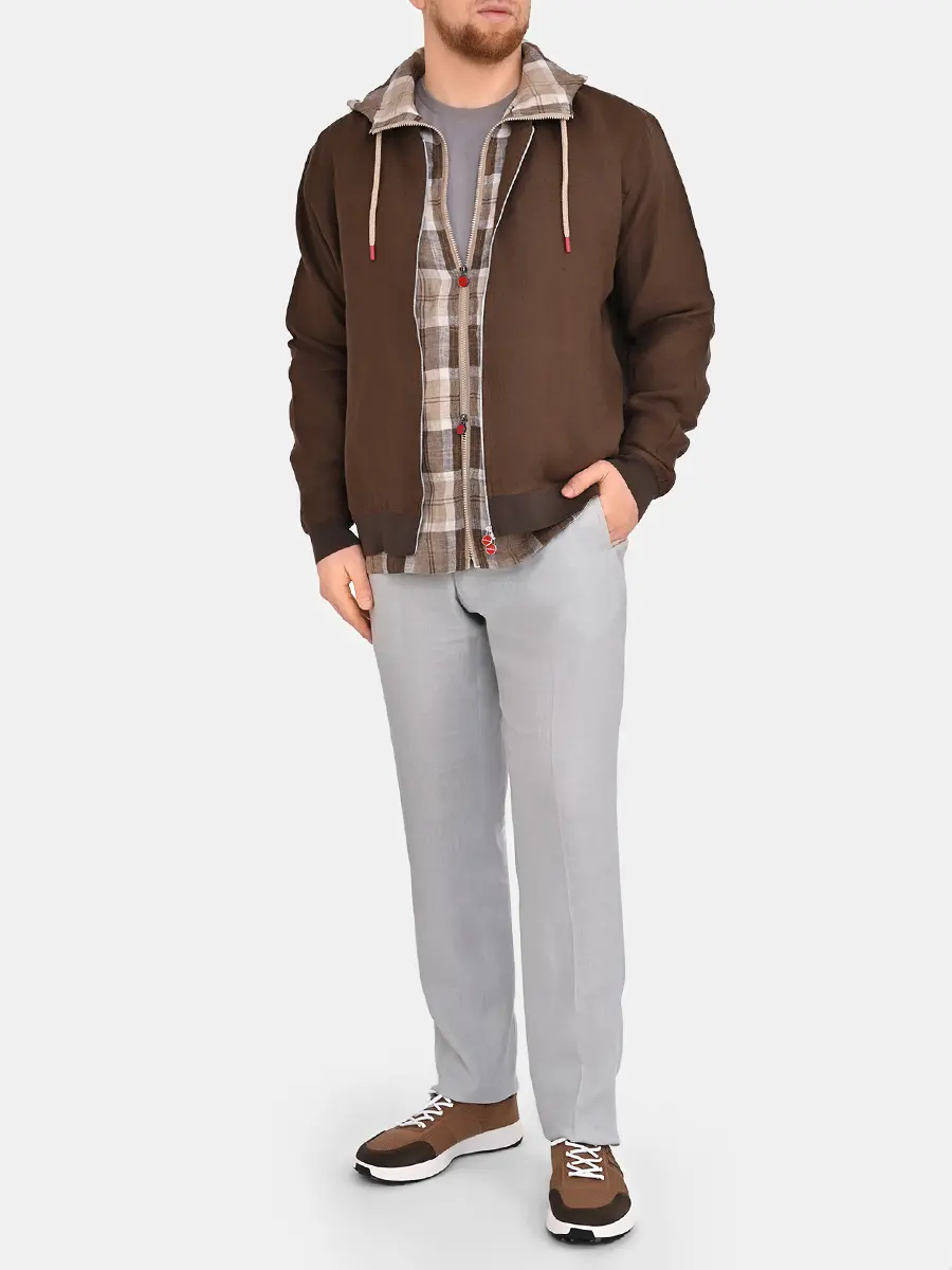 Бомбер льняной