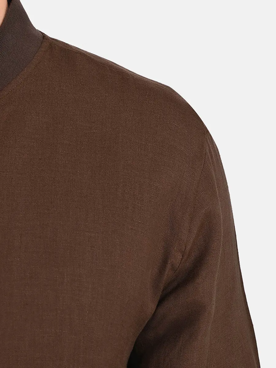 Бомбер льняной