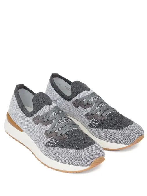 Кроссовки из текстиля и замши RASCHINI