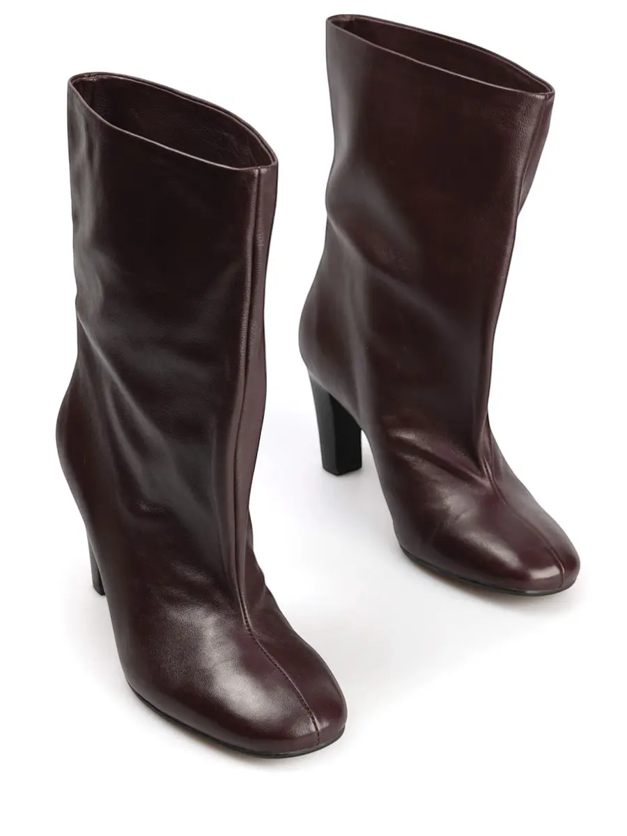 Ботильоны кожаные