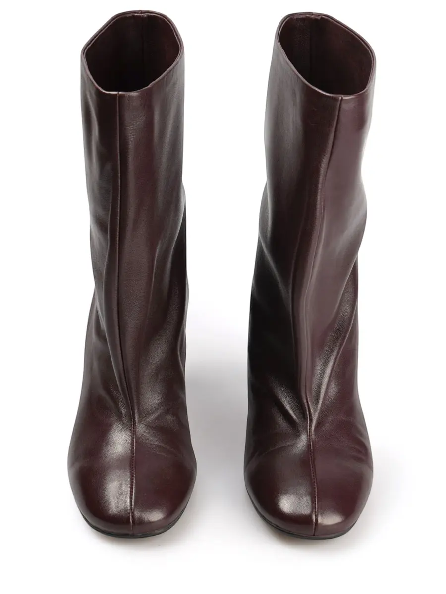 Ботильоны кожаные