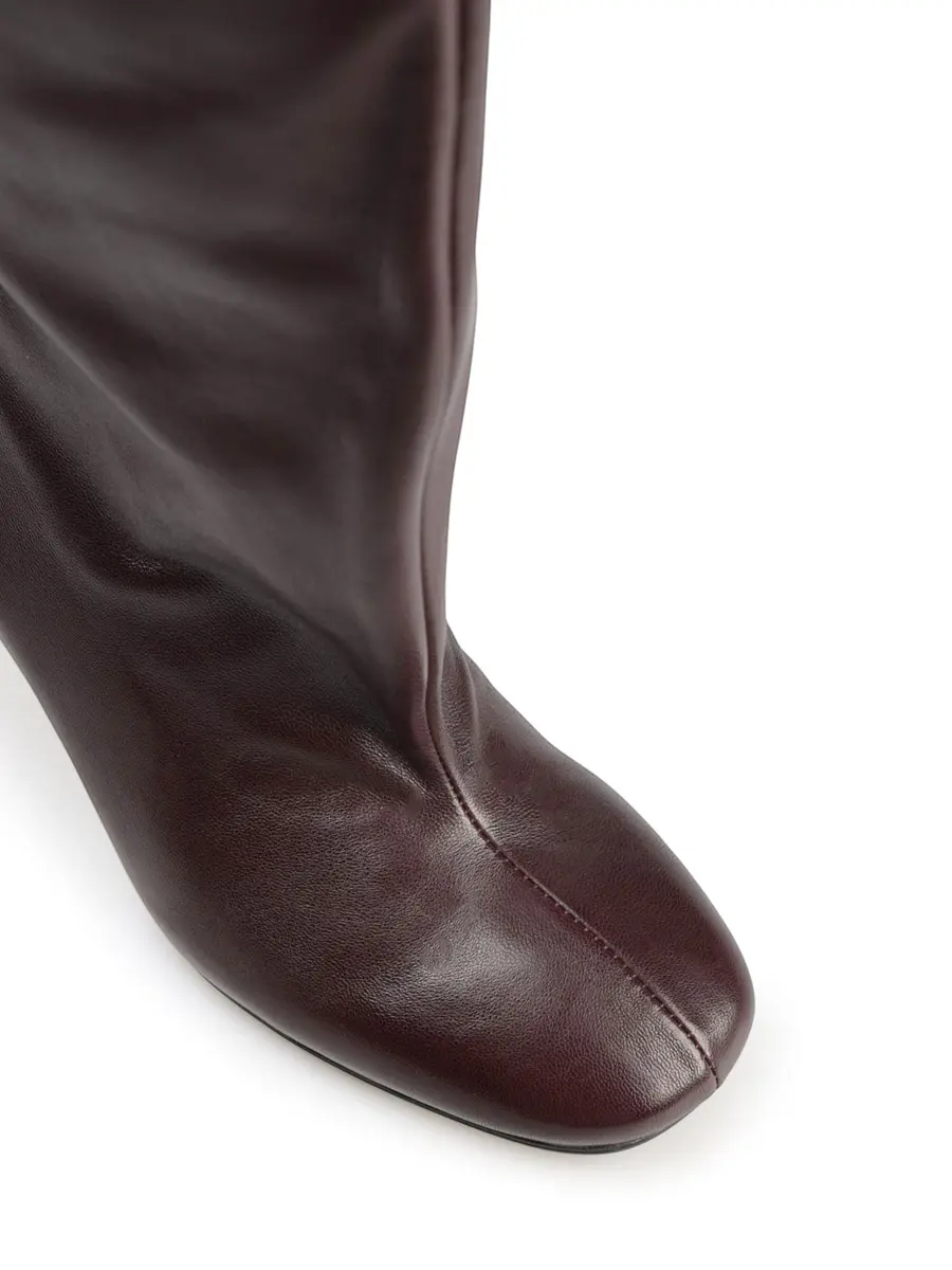 Ботильоны кожаные