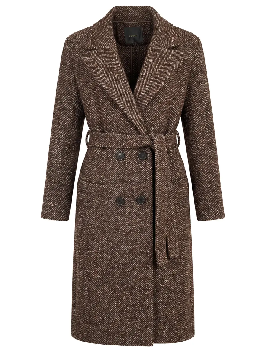 Пальто двубортное