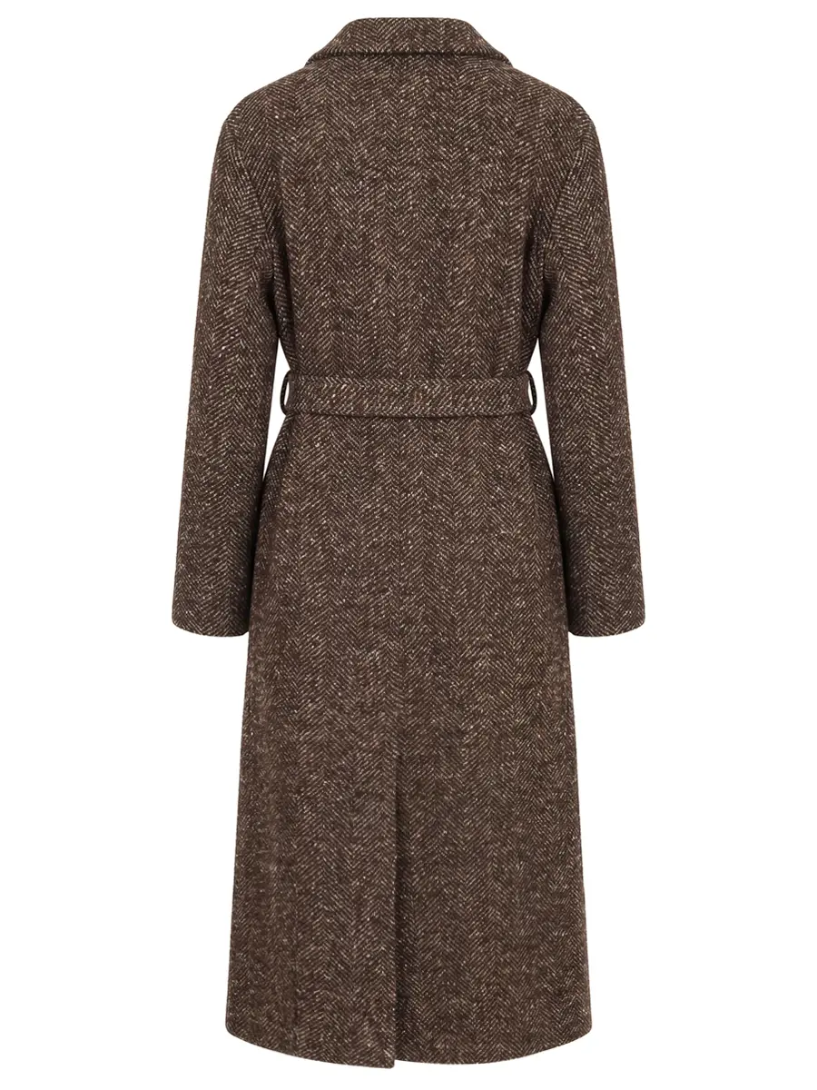 Пальто двубортное