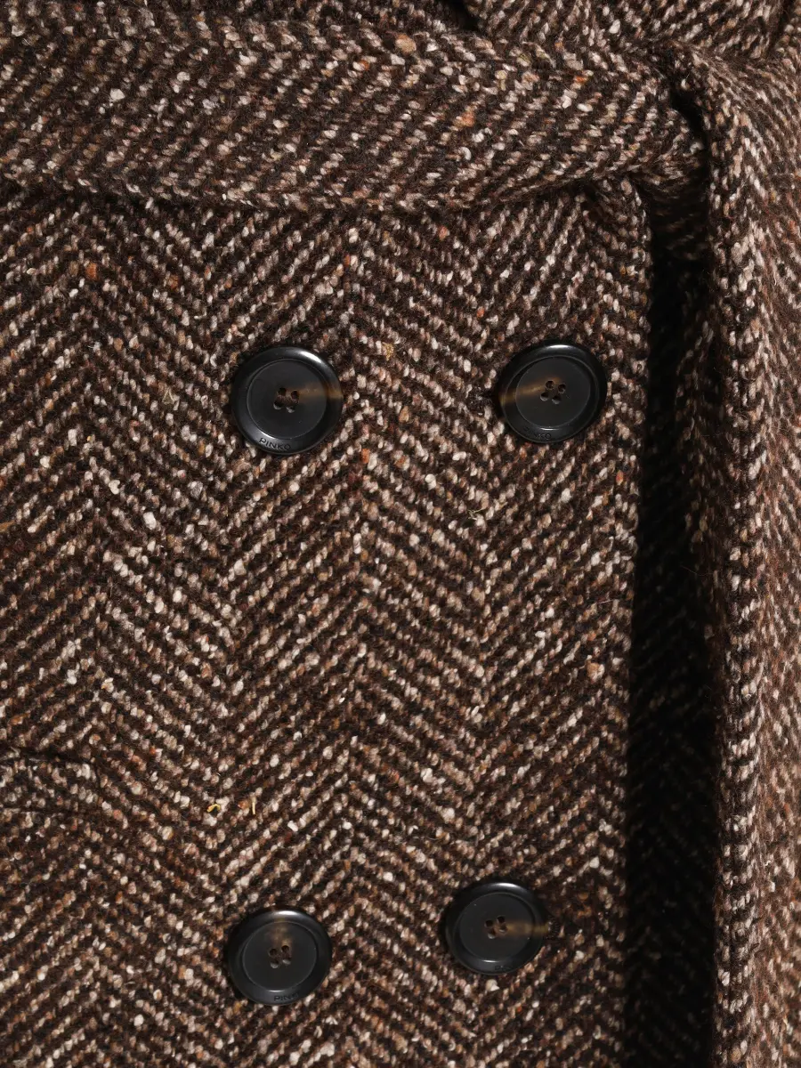 Пальто двубортное