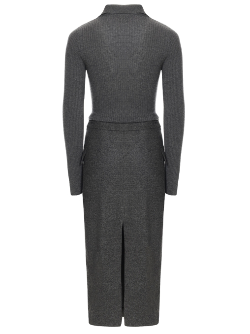 Платье из вискозы и шерсти PINKO