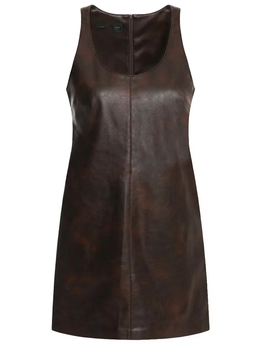 Платье из экокожи