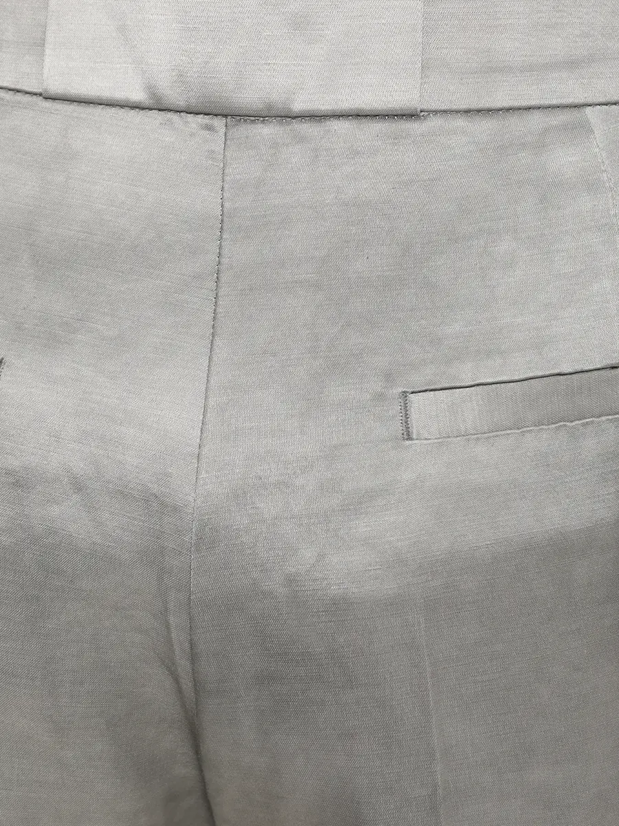 Брюки атласные