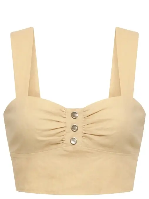 Кроп-топ изо льна и вискозы PINKO