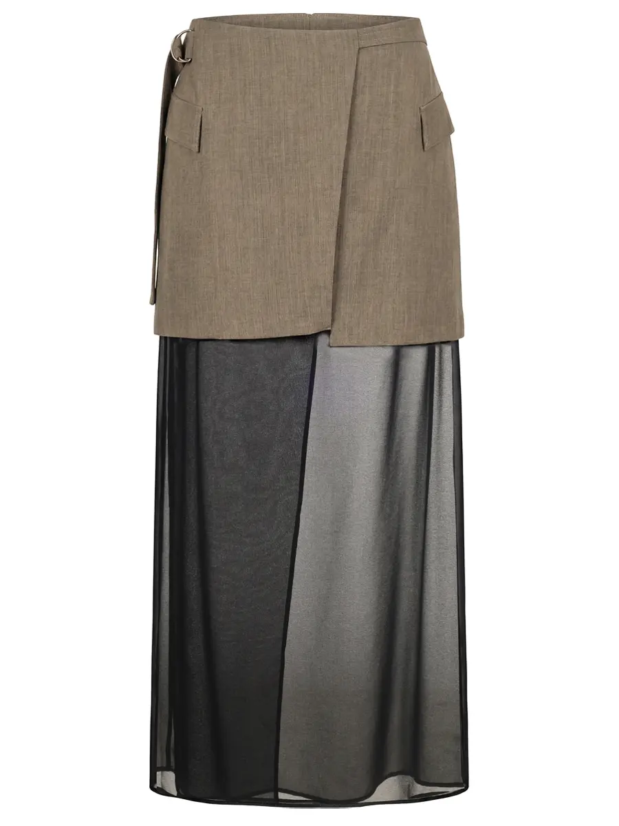 Юбка комбинированная