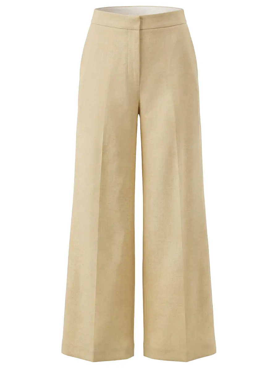 Брюки изо льна и вискозы