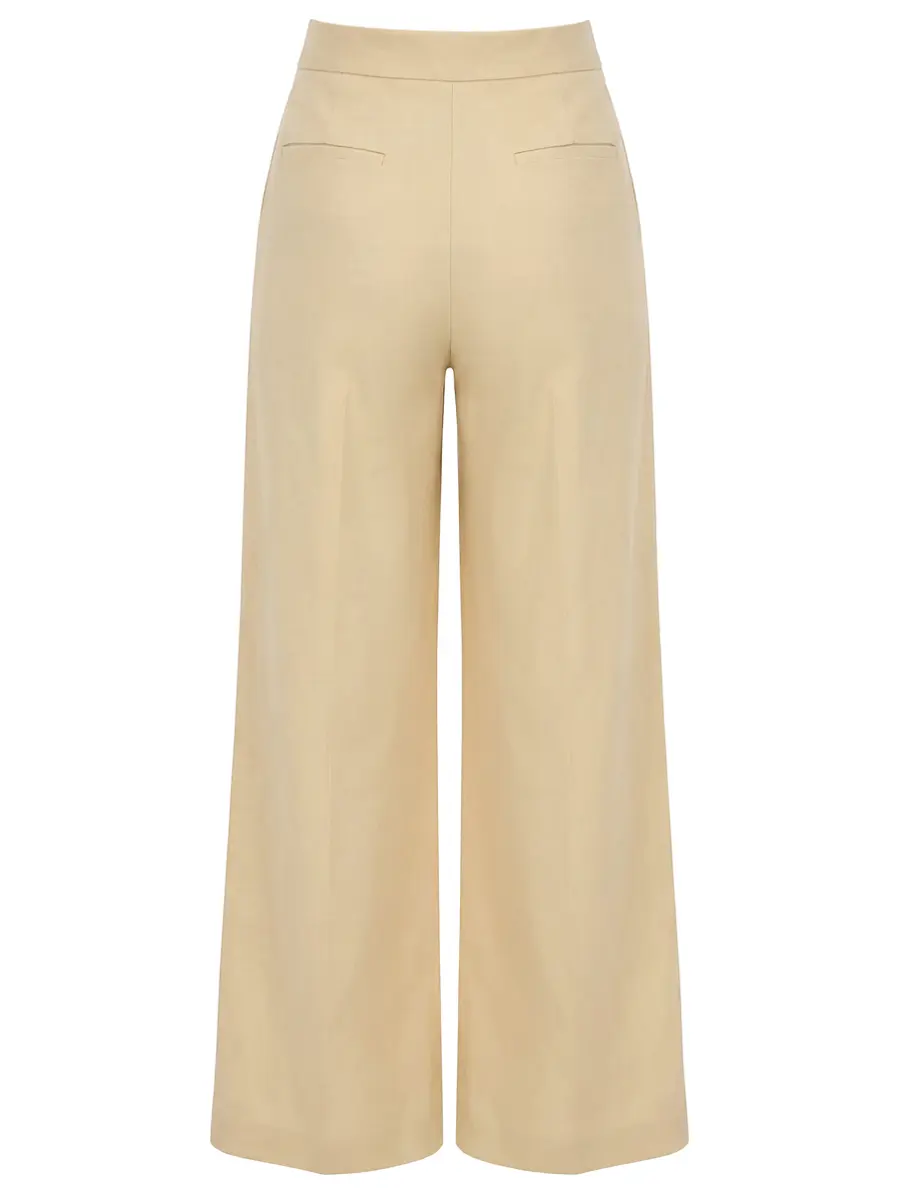 Брюки изо льна и вискозы