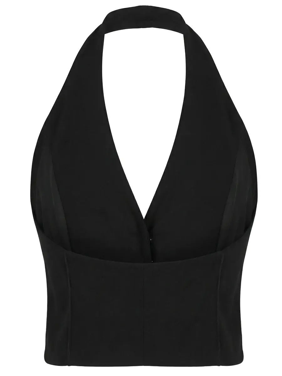 Жилет изо льна и вискозы