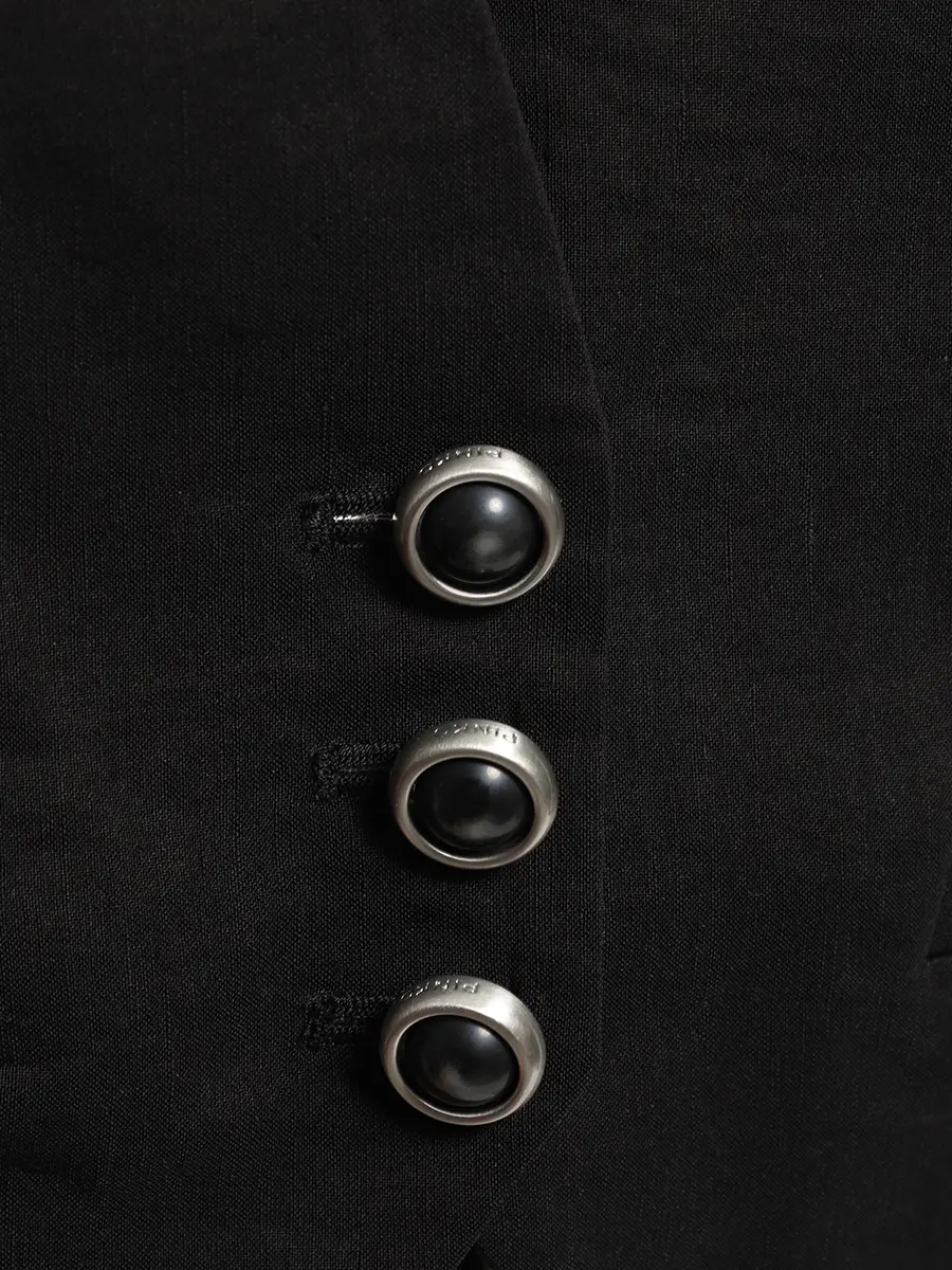 Жилет изо льна и вискозы