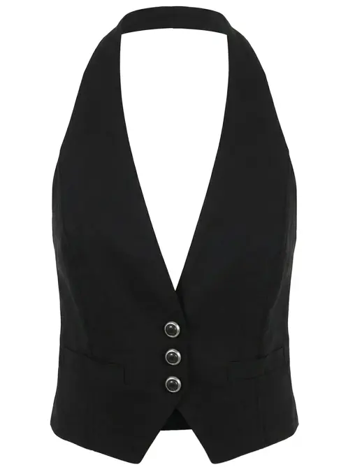 Жилет изо льна и вискозы PINKO