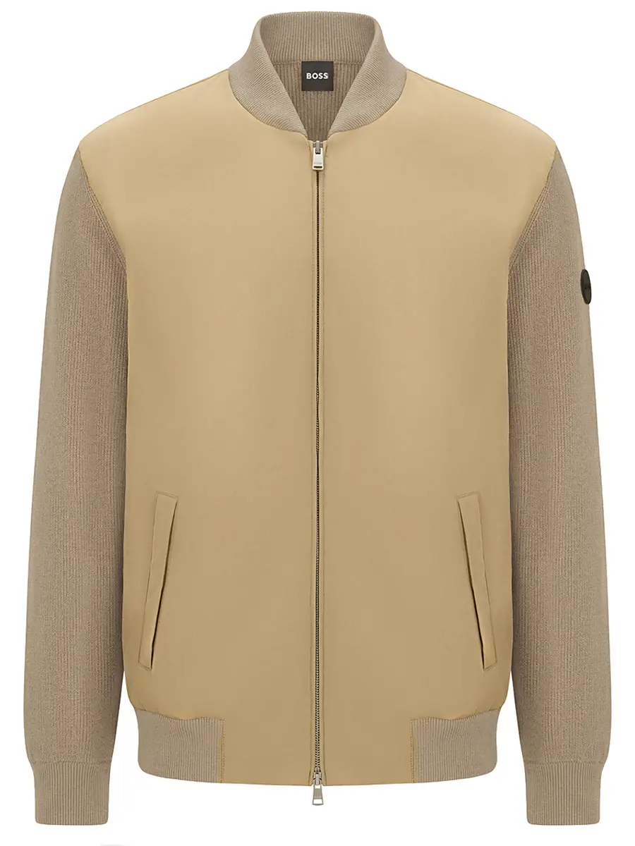 Бомбер комбинированный