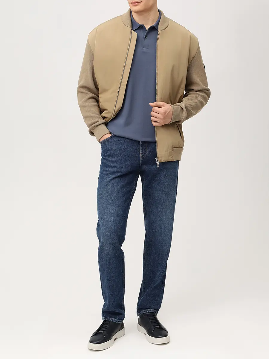 Бомбер комбинированный