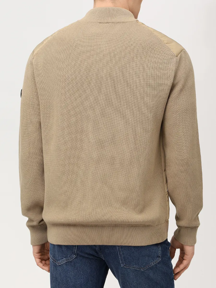 Бомбер комбинированный