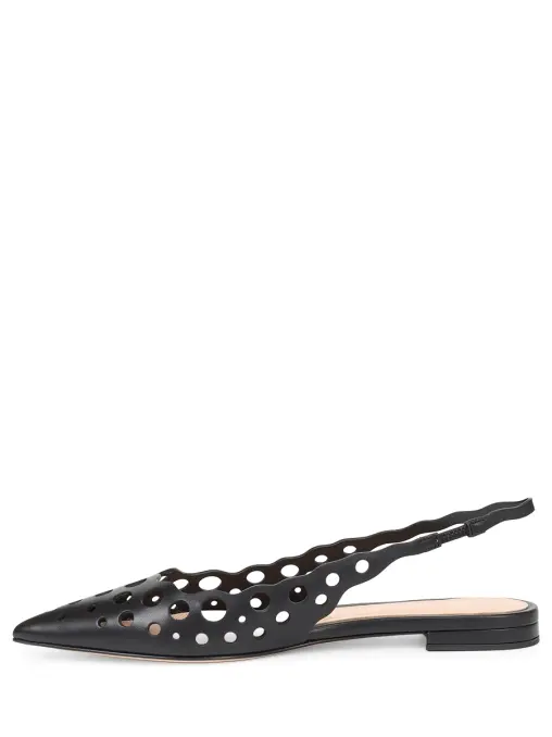 Балетки кожаные GIANVITO ROSSI