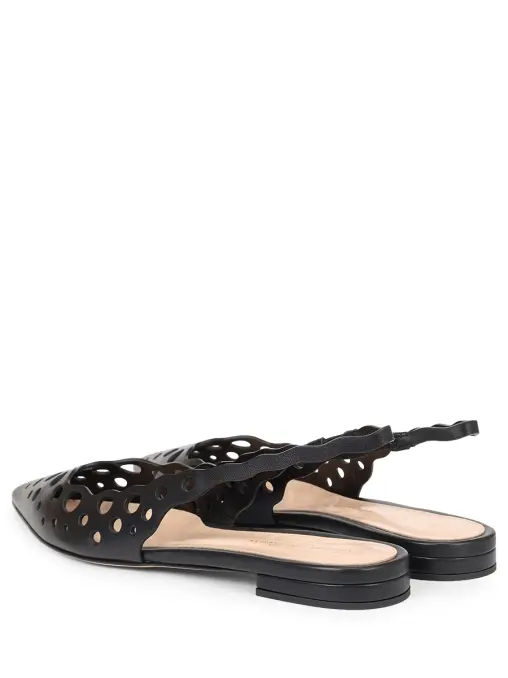 Балетки кожаные GIANVITO ROSSI
