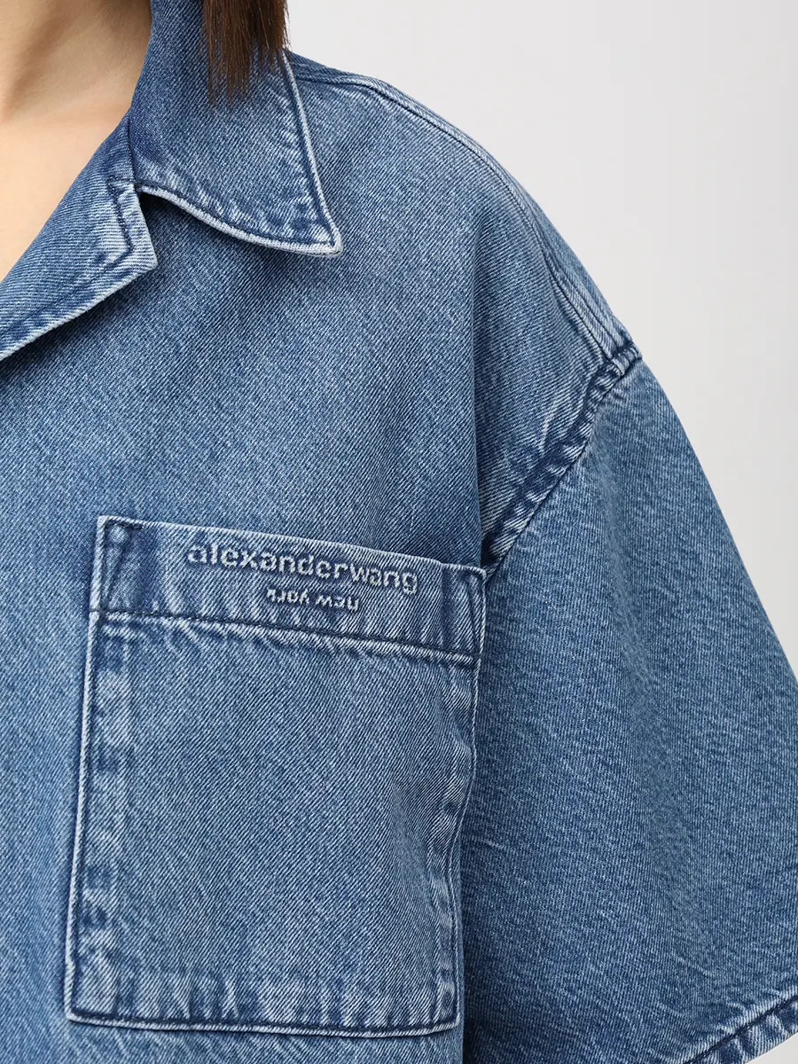 Рубашка джинсовая