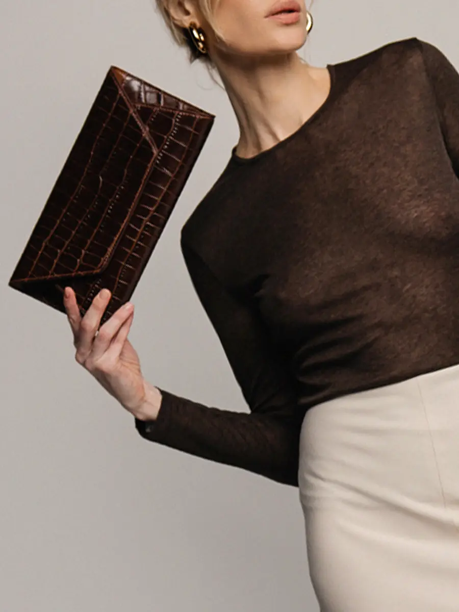 Клатч кожаный KONVERT