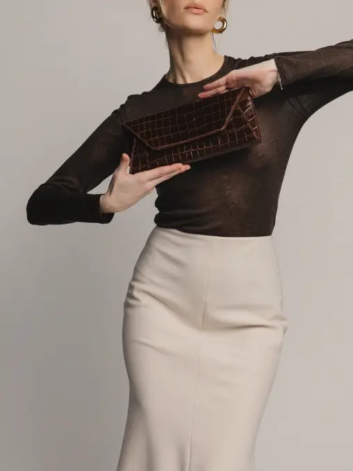 Клатч кожаный KONVERT PARS