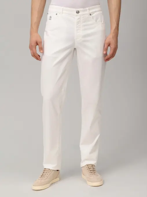 Джинсы хлопковые BRUNELLO CUCINELLI