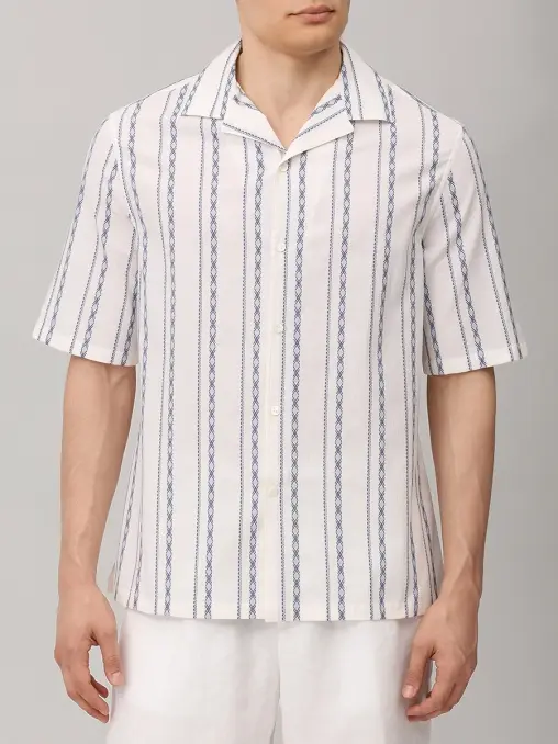 Рубашка Easy Fit хлопковая BRUNELLO CUCINELLI
