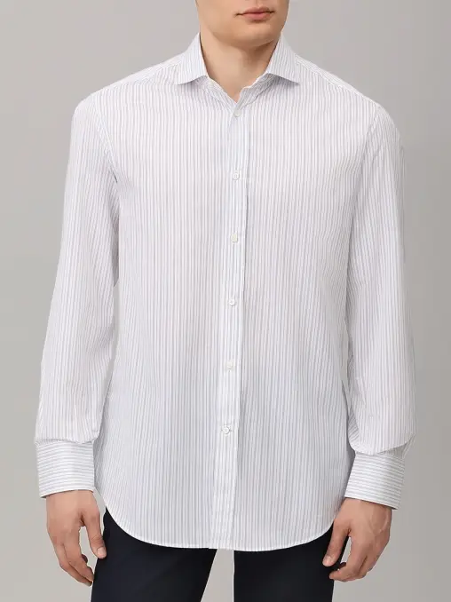 Рубашка Basic Fit хлопковая BRUNELLO CUCINELLI