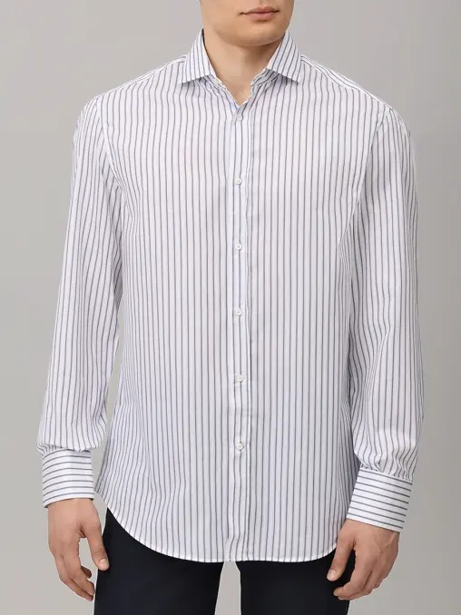 Рубашка Basic Fit хлопковая BRUNELLO CUCINELLI