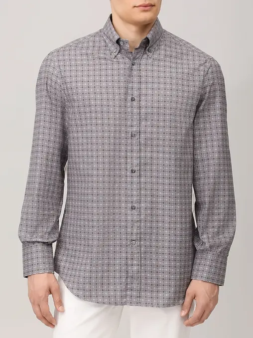 Рубашка Basic Fit хлопковая BRUNELLO CUCINELLI