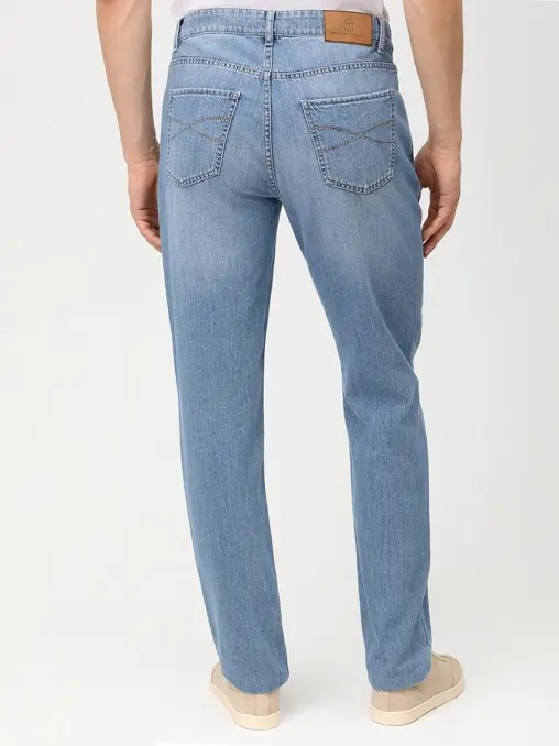 Джинсы Traditional Fit хлопковые BRUNELLO CUCINELLI