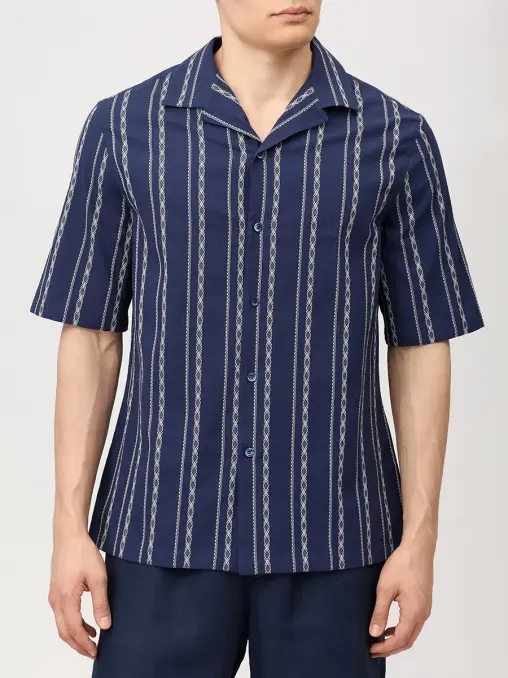Рубашка Easy Fit хлопковая BRUNELLO CUCINELLI