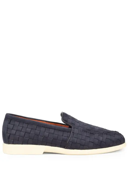 Лоферы из нубука SANTONI