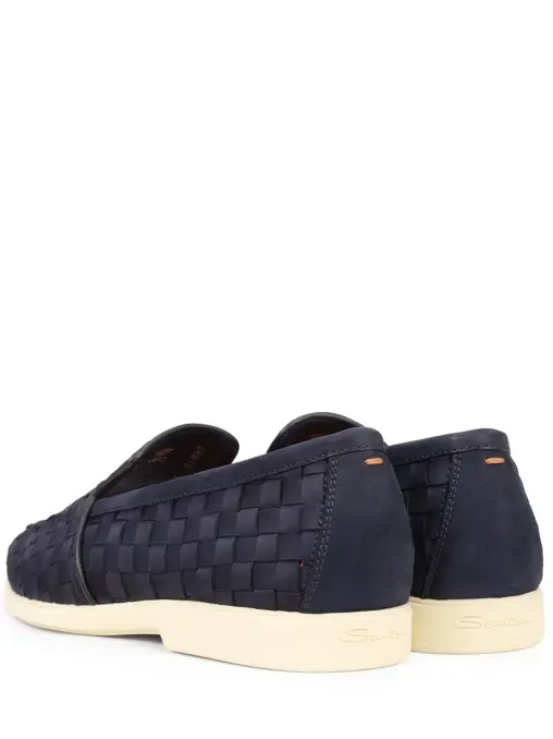 Лоферы из нубука SANTONI