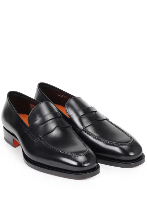 Лоферы кожаные SANTONI