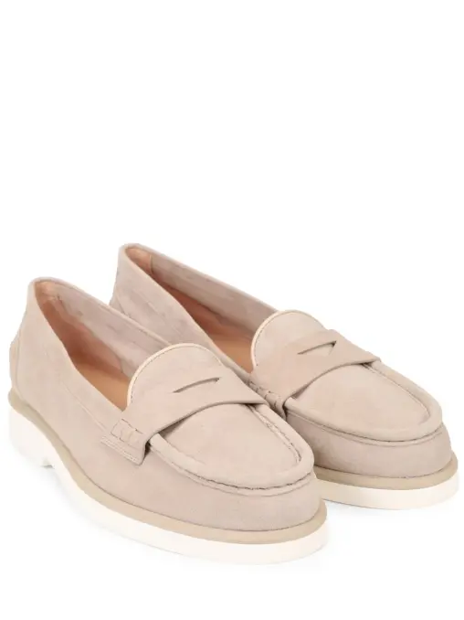 Лоферы замшевые SANTONI