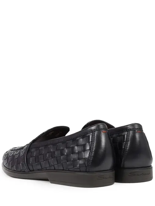 Лоферы кожаные SANTONI