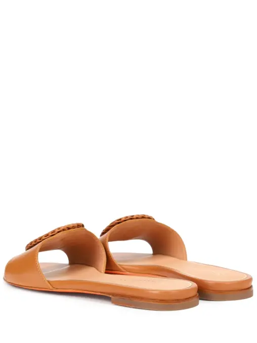 Шлепанцы кожаные SANTONI