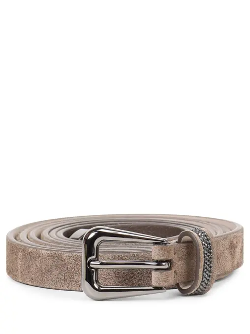 Ремень замшевый BRUNELLO CUCINELLI