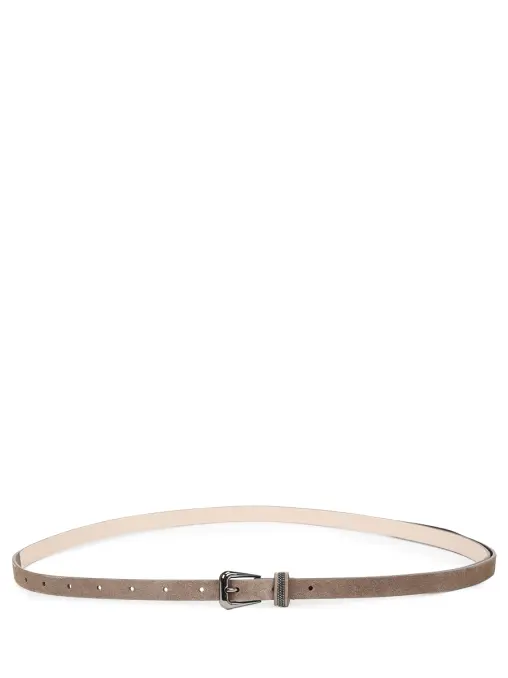 Ремень замшевый BRUNELLO CUCINELLI