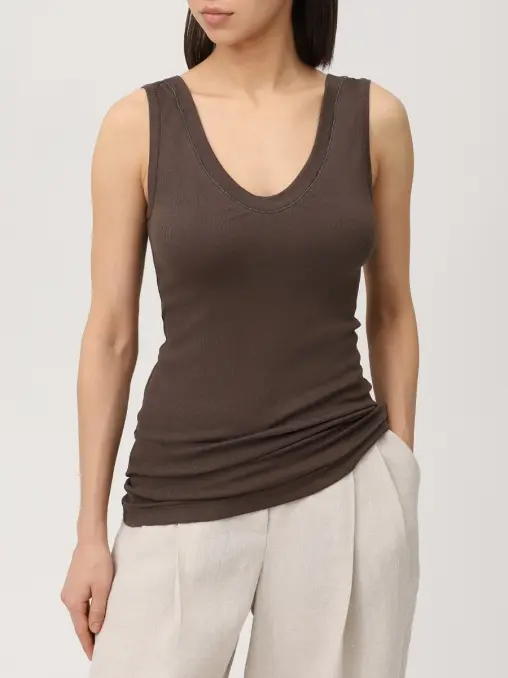 Топ хлопковый BRUNELLO CUCINELLI